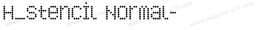 H_Stencil Normal字体转换